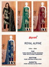 Royal Alpine 3544 By Bipson Pure Viscose Printed Dress Material Suppliers In India